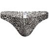 DauStage Leopard Size Men's T-Back Panties, Print, Underwear, 2-Pack (12, 2-Color Set, L)