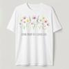 Living Proof of a Loving God Christian Wildflower Religious Faith T Shirt Vintage Washed Top For Everyday Wear Designer Clothes