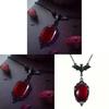 Gothic Bat Necklace For Women With Vampire Pendant And Cross Chain Style