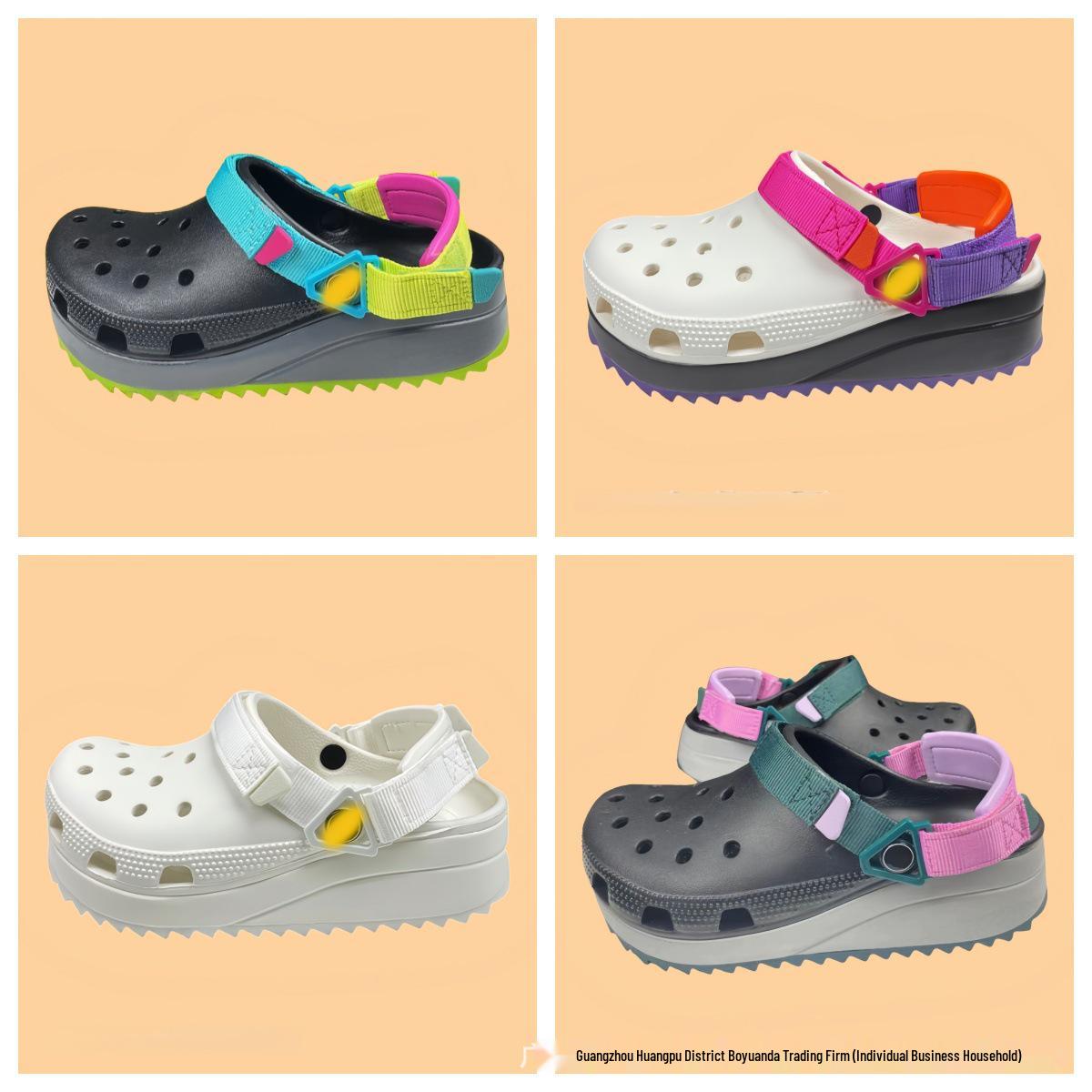 Унисекс сандалии 2025 года на толстой подошве с закрытым носком увеличивающие рост M9W11 EU 4243 2880₽