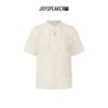 JOY SPEAKER Women's Elegant Floral Short Sleeve Blouse