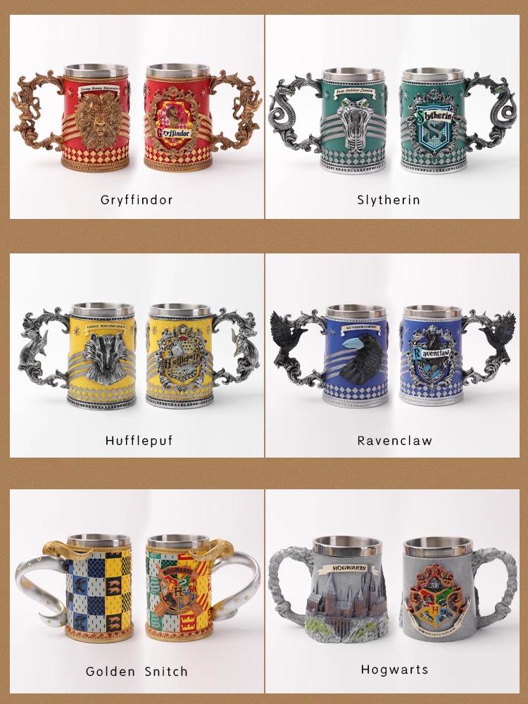 Harry Potter Große Kapazität Retro Graviert Edelstahl Bierkrug