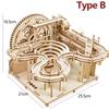 3d Wooden Puzzle Marble Runs Mechanical Puzzles Self Assembly Toy STEAM Educational Toys Model Building Kits for Kids Adult Gift