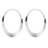 1 Pair Headlight Trim Ring 63126917835 Chrome Scratch Resistant Headlamp Trim Ring Bezel for R50 R52 R53 2001 To 2006