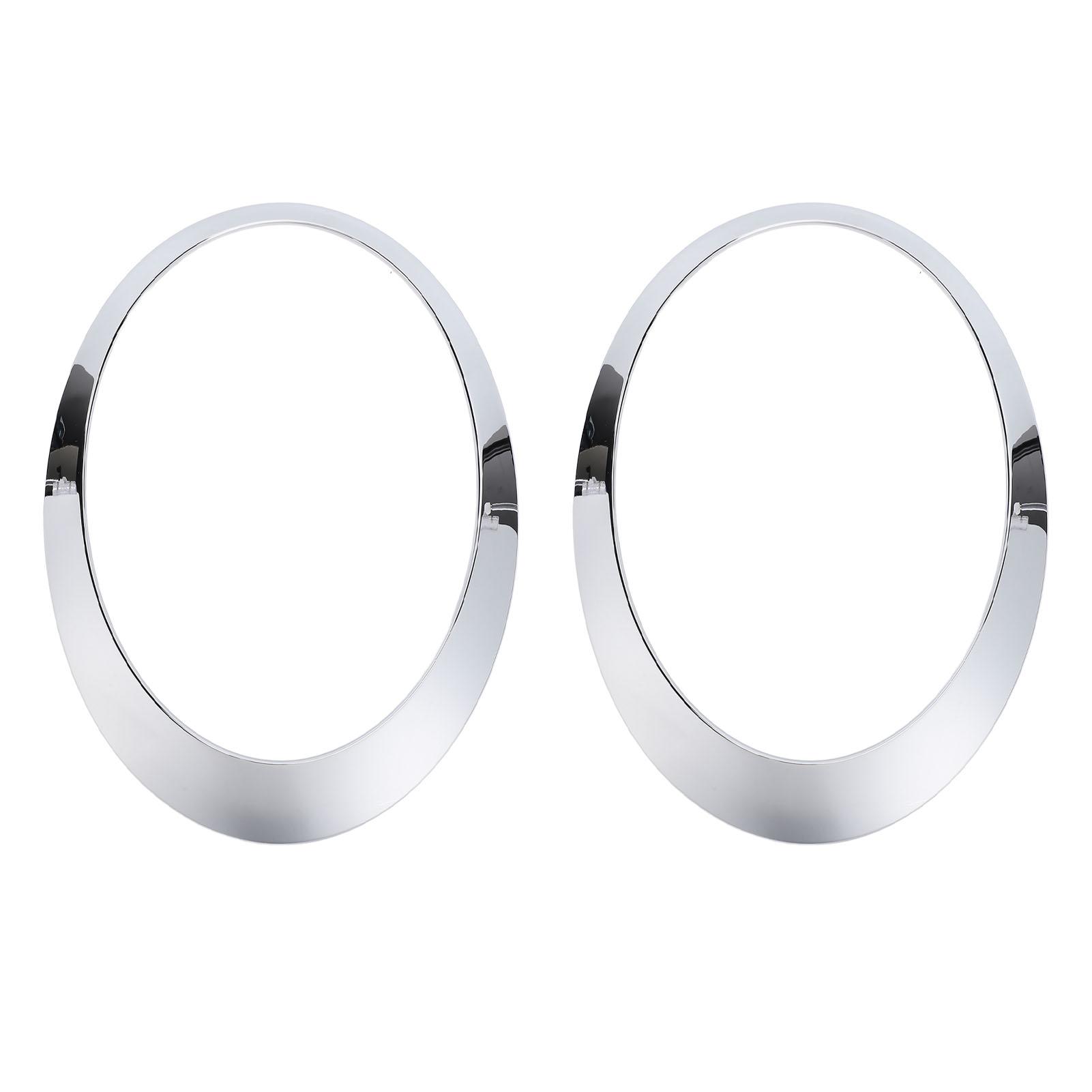 

1 Pair Headlight Trim Ring 63126917835 Chrome Scratch Resistant Headlamp Trim Ring Bezel for R50 R52