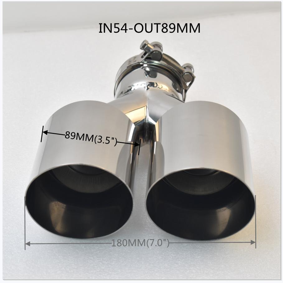 sebring General Motors Stainless Steel Muffler Double Tube Exhaust Tail Pipe Automotive Rear Throat Automotive Parts