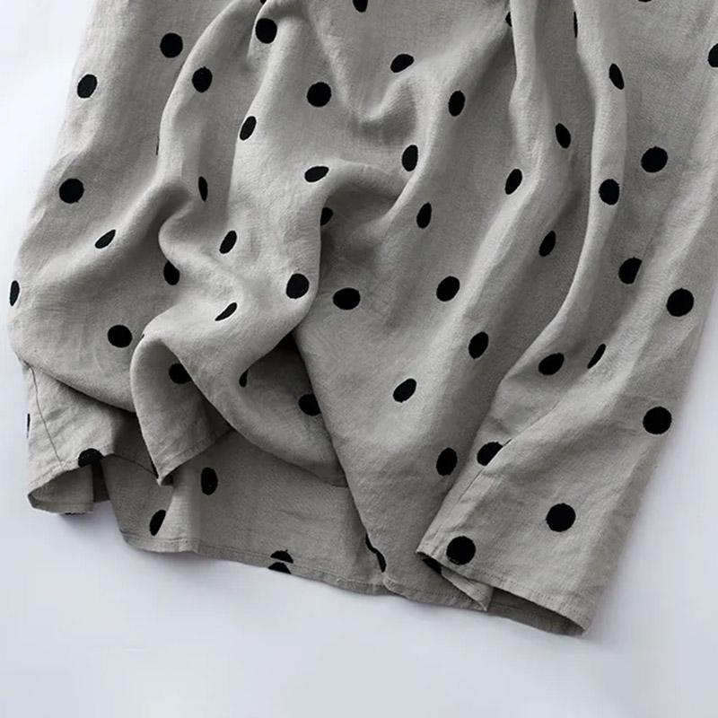 Skirt Cotton Woman Plus Size Spring Summer Long Sleeve Loose Nightgown Casual Comfortable Long Skirt Dresses