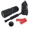 5-in-1 Foam Rollers Set Yoga Roller Massage Stick Massage Resistance Band Set Muscle Relief Tool for Runners Athletes Yoga Pilates