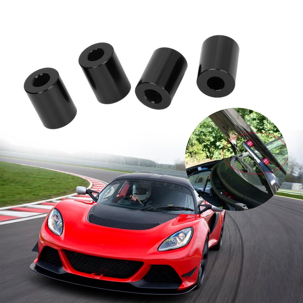 Car Aluminum Alloy Engine Hood Ventilation Spacer Riser Fit for 6mm Motor(Black)