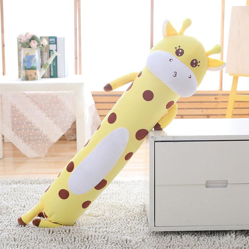 Long Strip Pute Sylindrisk Plysj Sovepute Avtagbar Vaskbar Seng Sovepute