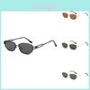 Retro American Style Hexagon Sunglasses With Metal Frame Uv400 For Fashion Streetwear