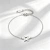Hengshi Women's Geometric Hexagram Stainless Steel Bracelet - Trendy Simple Gold Star Design