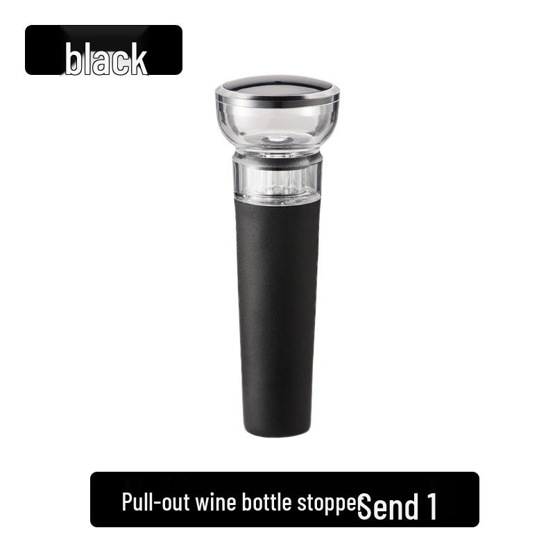 Wine & Champagne Vacuum Silicone Stopper – Food-Grade Pull-Out Seal for Preservation