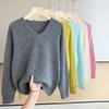 Women Sweater 100% Wool TIDENOVEL V-neck Knit Pullover Thick Winter Jumpers Female Knit Tops Long Wool