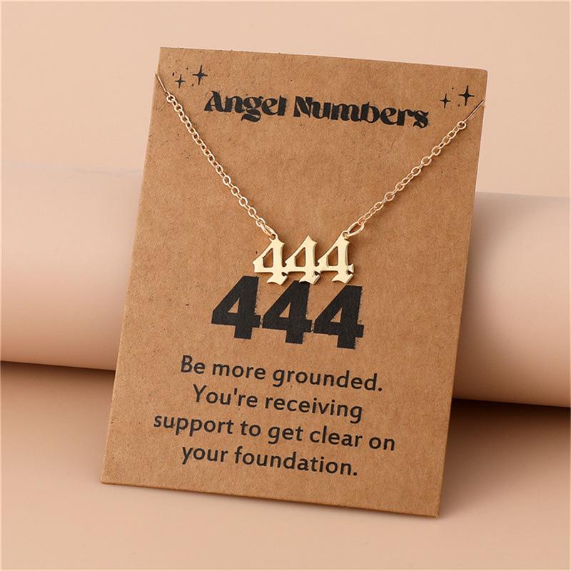 European Style 777 Angel Number Stainless Steel Necklace - Luxury Design Women's Clavicle Chain
