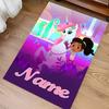 Custom personalization Nella the Princess Knight Print Area Rug - Soft, Washable Non-Slip Indoor Mat,Living Room,Home&Office Decorative Rug