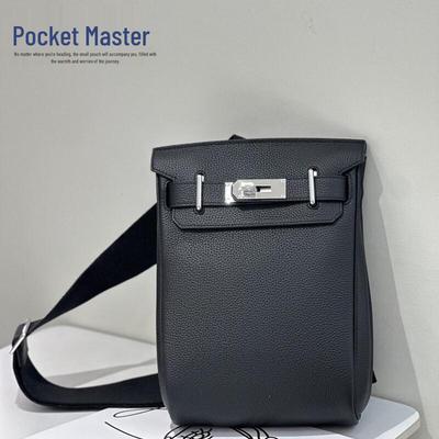 DOU XIAO ZHU Kelly First-Layer Cowhide Chest & Waist Bag