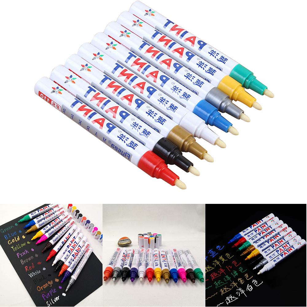 

Цвета Полировка Вощение Губка Краска Маркер Ручки для рисования Перманентный Водонепроницаемый Шины Автомобили Ручка для рисования маслом Очиститель для краски Полироли серебряный