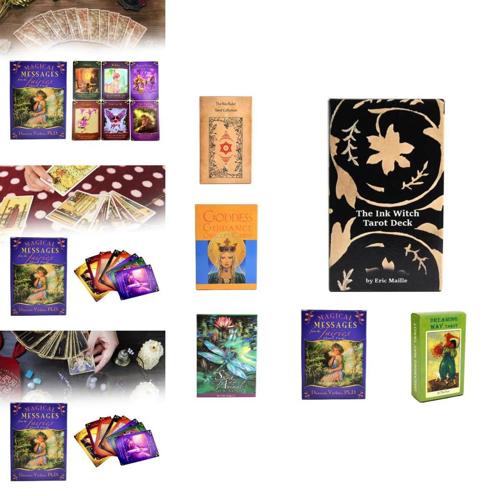 Premium Copper Paper Green Glyphs Lenormand Tarot Cards For Insightful Readings