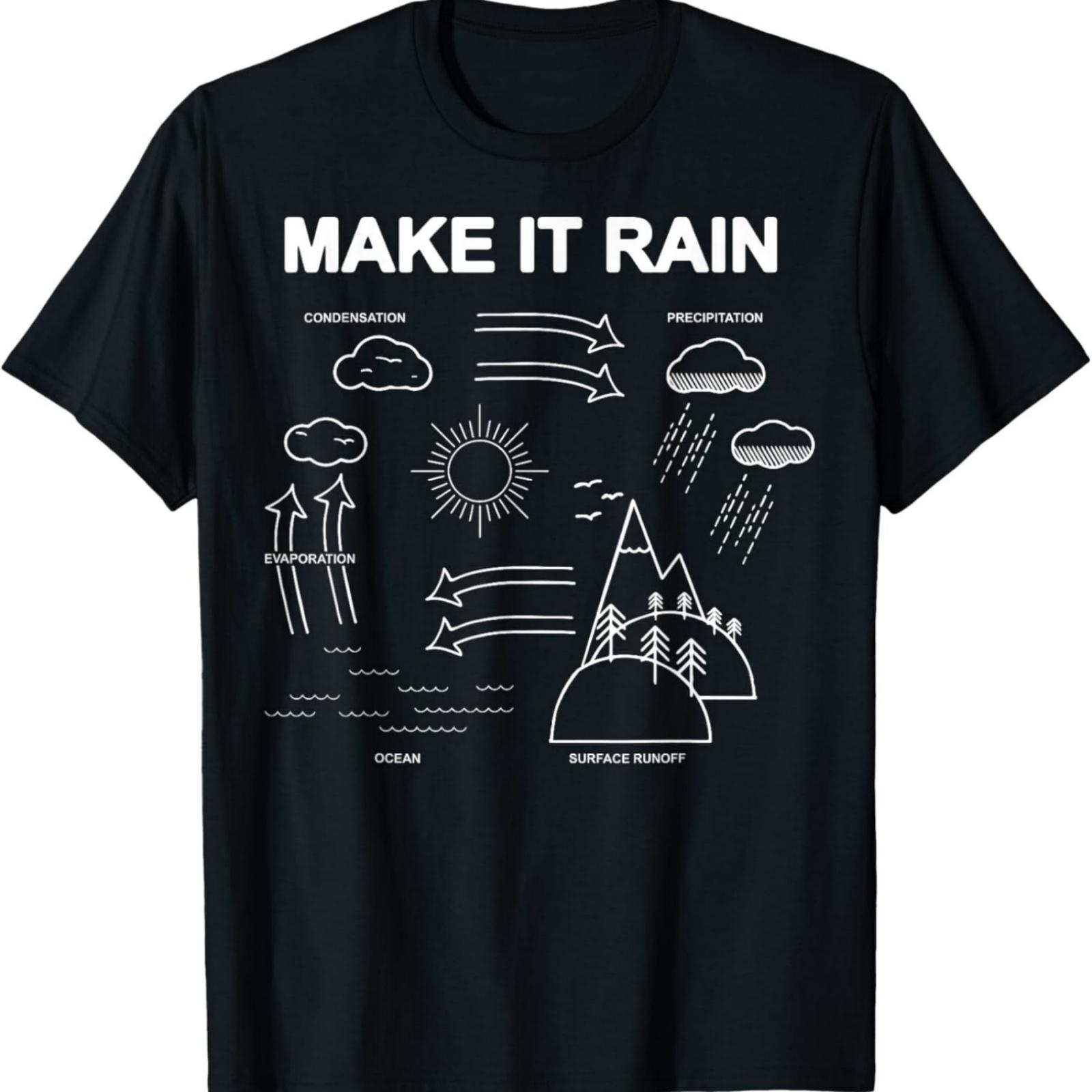 Make It Rain Cycle Process Sketch T-Shirt S