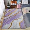 Purple and Gold Marble Abstract Design Carpet for Bedroom Decor Suitable for Use As an Anti-slip for Living Room Bedroom Sofas
