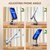 Universal Phone Stand On Desk 360° Rotating Multi-Angle Non-Slip Metal Base Foldable Desktop Holder For iPhone Xiaomi Samsung