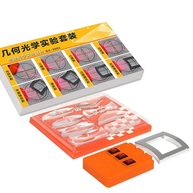 Geometric Optics Experiment Set Optical Lens Kit Convex Concave Lens Light Refract Reflect Physics Teaching Kid Science Gift