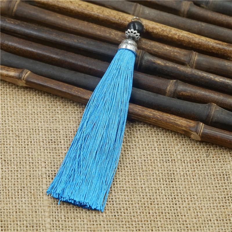 Tassel Ear With Hat Diy Handmade Ear Pendant High-End Lobster Buckle Tassel Ear Pendant