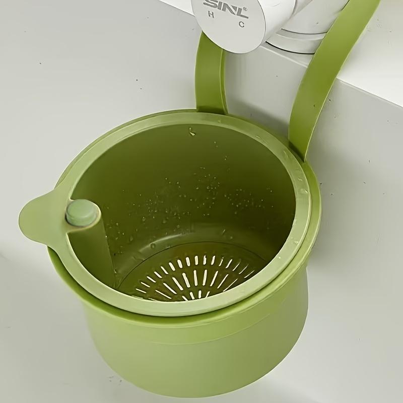 Self-Cleaning Push-Type Sink Strainer Basket - Automatic Food Waste Drain Basket with Removable Bottom, Easy Installation & Removal for Kitchen
