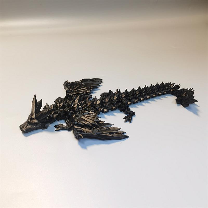 Creativity Fun Joint Movable Wing Dragons 3D Printed Dragon Flying Dragon Model Landscape Decoration Ornaments Kids Toys Gifts