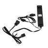 ARGB Splitter Extension Cable 3 Pin Addressable RGB Cable for Extending Computer PC Fans LED Lights Black