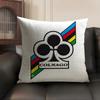 Racing C-Colnago Bicycle Logo Cushion Cover Summer Linen Organic Fabric Double-Sided Printing Sofa Pillow Case Home Decor