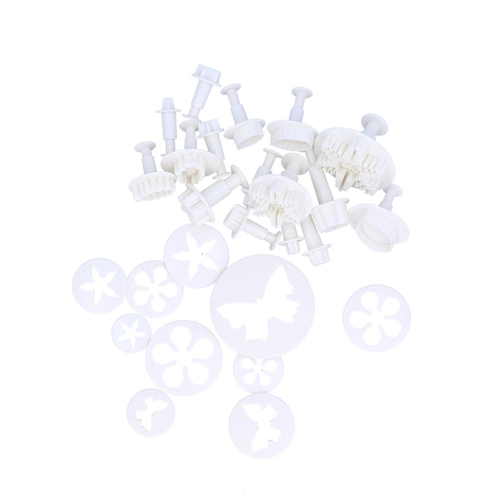 37-teiliges Set Fondant Kuchenform Ausstecher für Kekse und Plätzchen Kuchen Dekorationswerkzeug Set