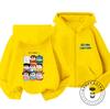 Trendy Kids Zipper Hooded Sweatshirt Cute Kawaii Winter Street Style Tops Crayon Shin Chan Children 3 14