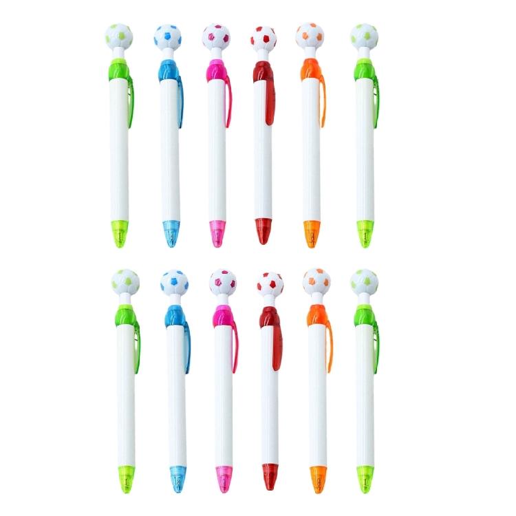 Clicks Type 0.7mm Medium Point Ball Pen Ballpoint Pen Smooth Writing Plastic Oil Pen Office School Students Writing Gift