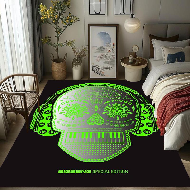 Big Bang: Icons Music Carpet Printing Floor Mats Room Dormitory Decoration Protective Pad