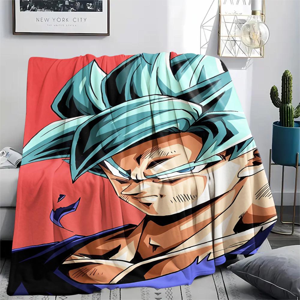 Dragon Ball Character Poster Print Flannel Blanket,High quality Comfortable for All Seasons,Home Decor,Warmth and Comfort,Perfect for Christmas Gifts