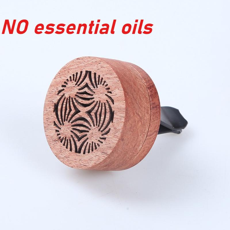 Wooden Car Air Freshener Vent Clip For Car Auto Interior Decor Aromatherapy Essential Oil Diffuser