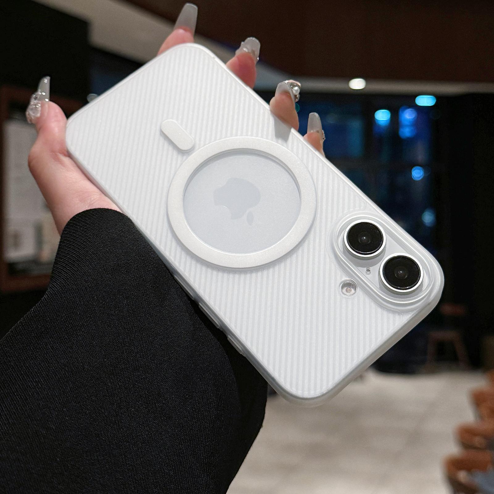 For iPhone 16 Case Compatible with MagSafe Matte PP Ultra-Thin Phone Cover B