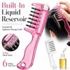 Rolling Metal Teeth Essential Oil Applicator Massage Comb Root Treatment Comb  Hair Care Tool