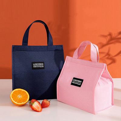 High Capacity Portable Oxford Lunch Bags Picnic Food Bento Thermal Insulated Fresh Cooler Tote Bag Storage Container