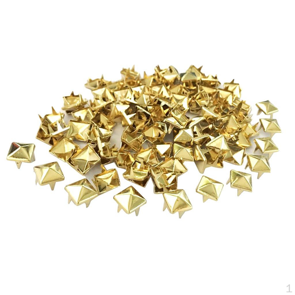 100 Decorative Rivets Metal Leather Shape