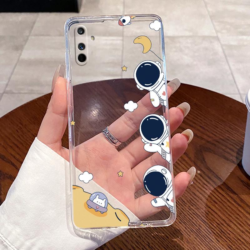 Jelly Casing For Realme C3 Capa Realme C3i Funda Clear Silicone Soft TPU Back Cover Cute Cat Rabbit Heart Protective Case Coque