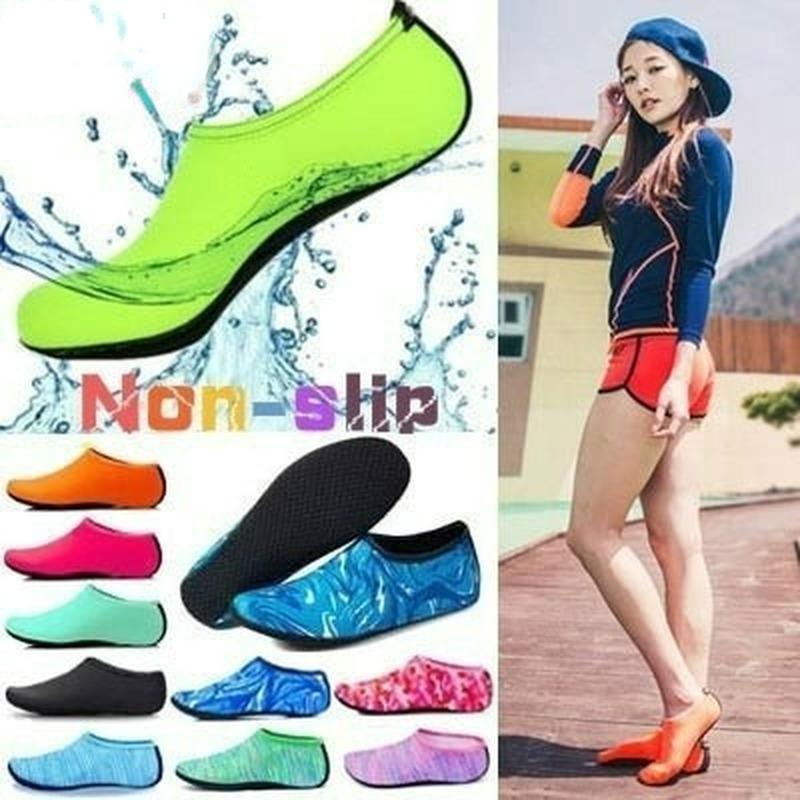 Vară, plajă, înot, sport acvatic, șosete, copii, bărbați, femei, snorkeling, pantofi anti-alunecare, dans, yoga, surfing, scufundări, pantofi de camuflaj cu dungi