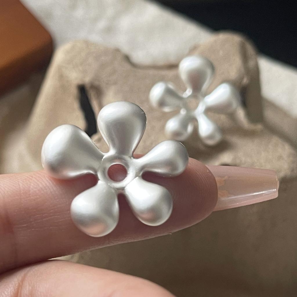 Pendientes Vintage de Plata de Ley 925 Para Mujer Modernos Sencillos Pendiente de Flor Sencillo Joyería Prevenir Alergias Accesorios de Fiesta