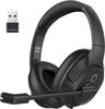 EKSA H6 Professional Wireless Bluetooth Headset with USB Noise Unidirectional Headset for Office Up To 55 Hours of Web Call and Tablet Compatible