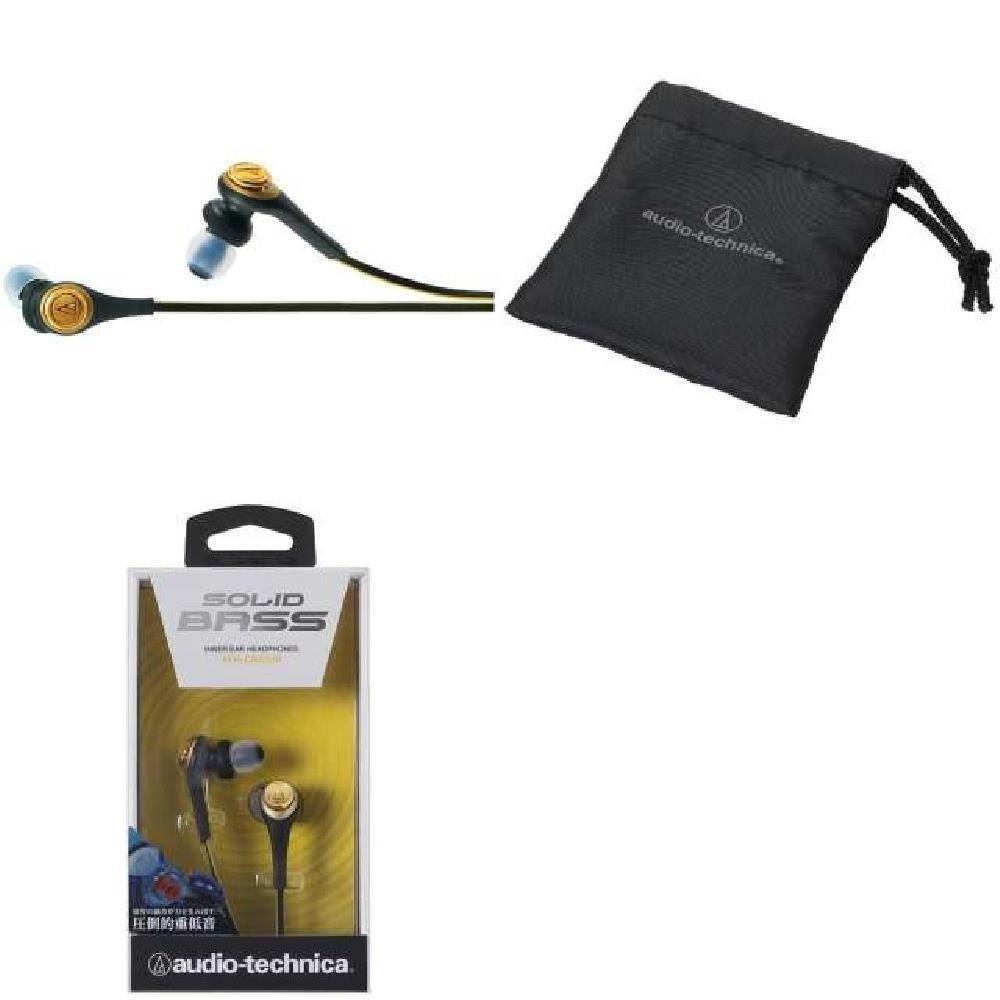 Audio Technica SOLID BASS Inner Ear Headphones Black Gold BGD ATH-CKS550