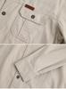 Men's Plus Size Casual Long-Sleeve Cotton Shirt - Spring/Autumn 2026 Collection