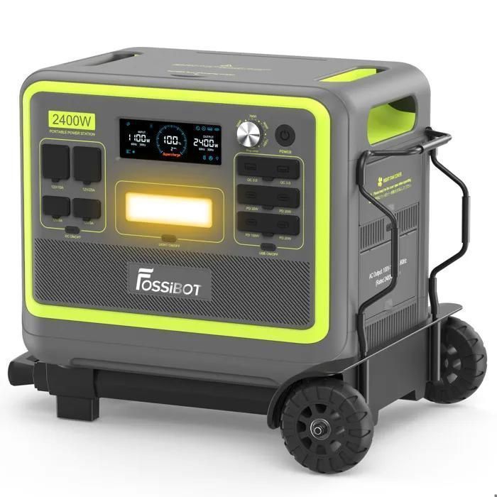Generador Solar Eléctrico - FOSSIBOT - F2400 - 2048Wh - 2400W - IP68 Resistente al Agua