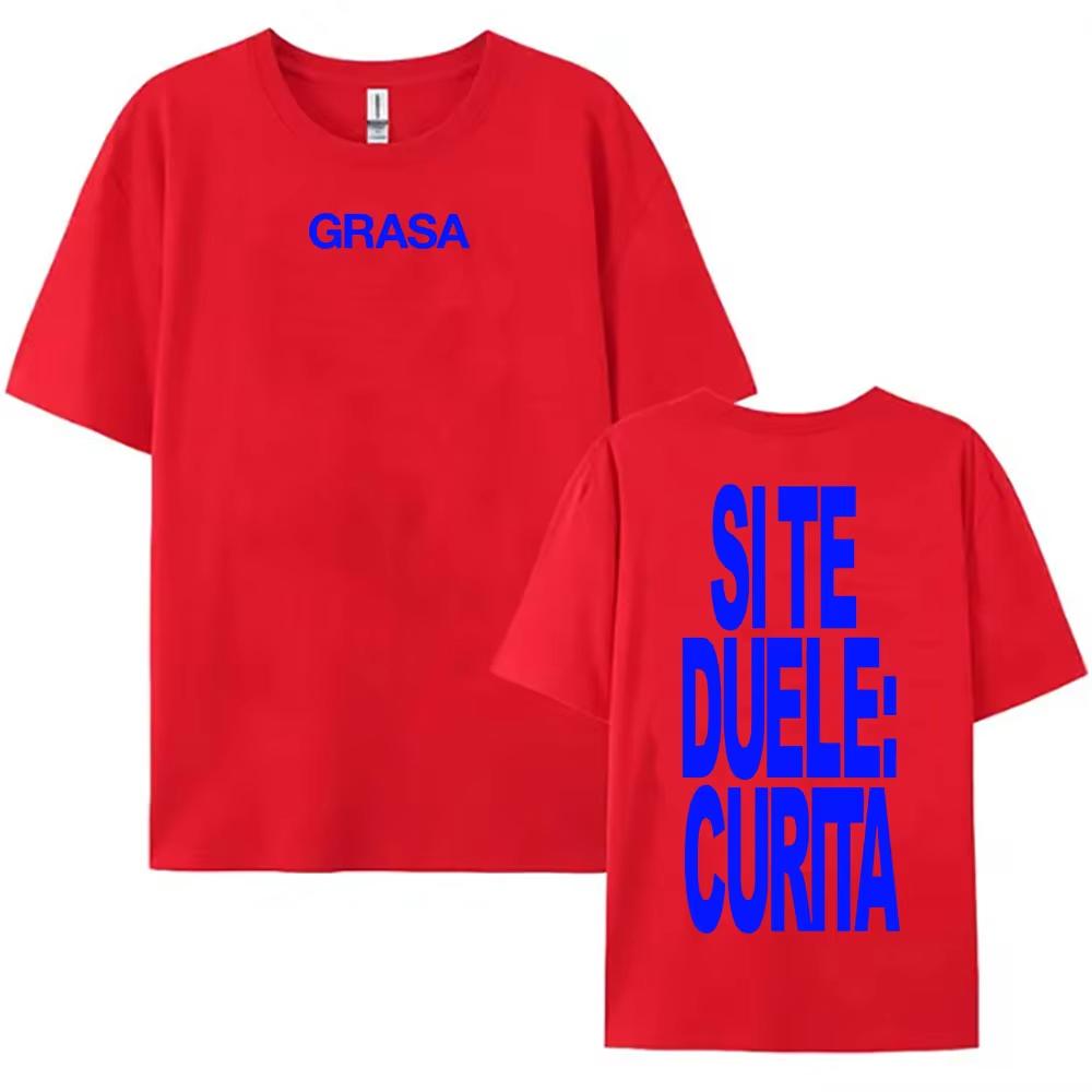 TIENES QUE APRENDER A AMARTE Tshirts SI TE DUELE CURITA Print T-shirt Nathy Peluso Singer Graphic T Shirt Cotton Tees Camisetas